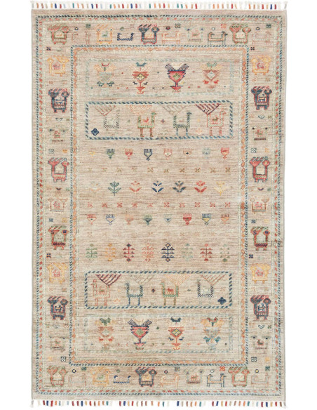 Hand Made Rug Istintia Pakistan 101x149 Beige M