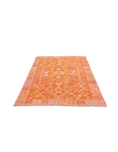 Hand Made Rug Kilim Afghanistan 135x181 Orange 2