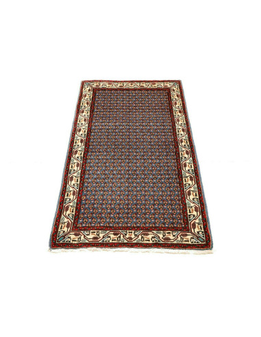 Hand Made Rug Hamadan Persia 62x126 Blue Red