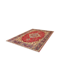 Hand Made Rug Tabriz Persia 204x285 Red Dark Bl 2