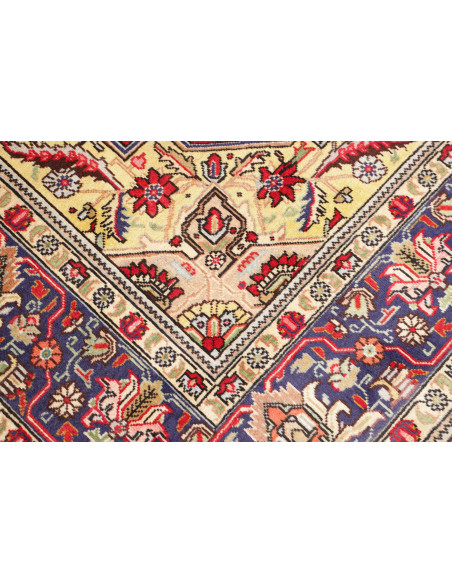 Hand Made Rug Tabriz Persia 204x285 Red Dark Bl