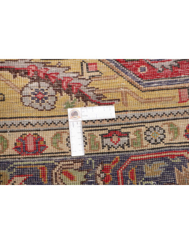 Hand Made Rug Tabriz Persia 204x285 Red Dark Bl
