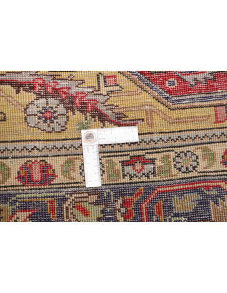 Hand Made Rug Tabriz Persia 204x285 Red Dark Bl
