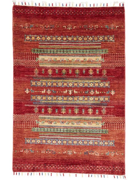 Hand Made Rug Gabbeh Nova Pakistan 102x150 Bric