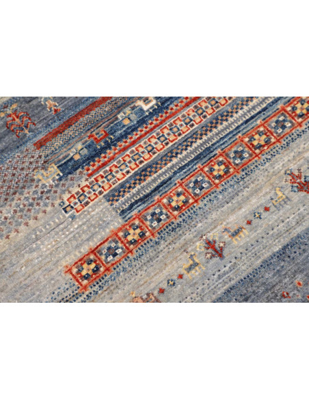 Hand Made Rug Gabbeh Nova Pakistan 106x148 Blue