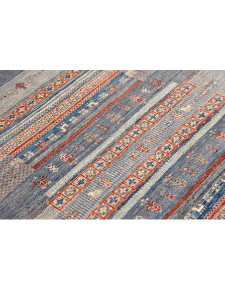 Hand Made Rug Gabbeh Nova Pakistan 106x148 Blue