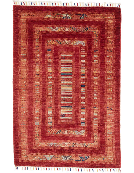 Hand Made Rug Gabbeh Nova Pakistan 99x148 Brick