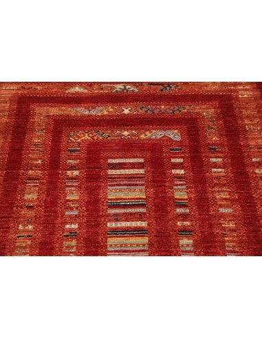 Hand Made Rug Gabbeh Nova Pakistan 99x148 Brick
