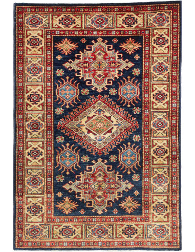Hand Made Rug Kazak Fine Pakistan 103x150 Dark