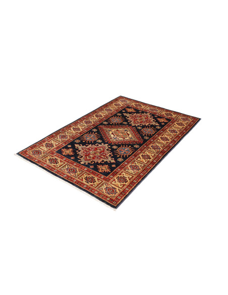 Hand Made Rug Kazak Fine Pakistan 103x150 Dark