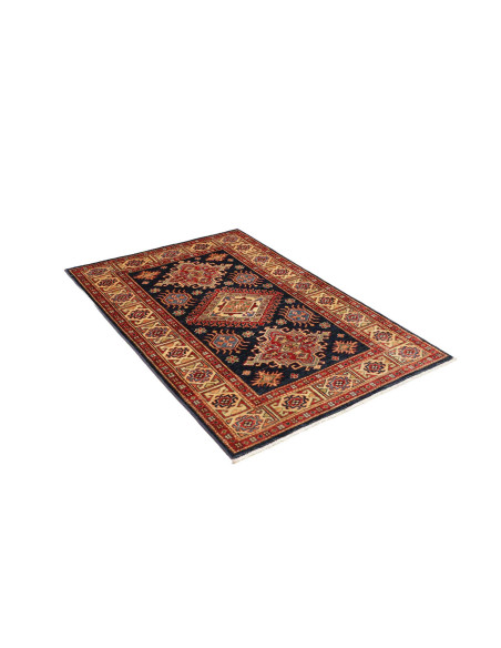 Hand Made Rug Kazak Fine Pakistan 103x150 Dark