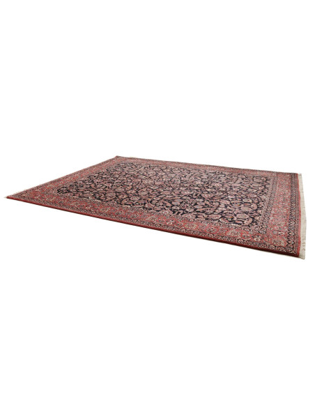Rug Bidjar with silk Persia grey red 305x399