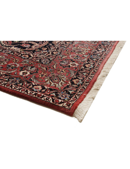 Rug Bidjar with silk Persia grey red 305x399