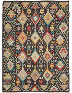 Hand Made Rug Kilim Afghanistan 177x241 Black M