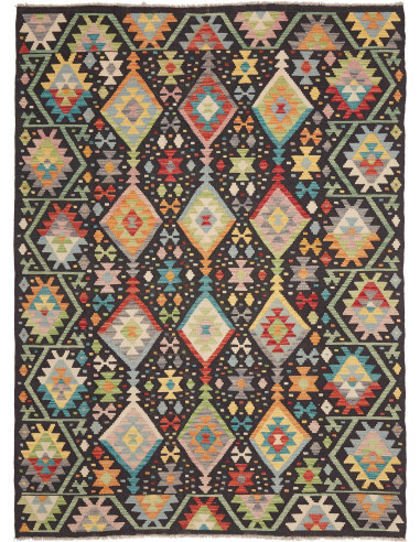 Hand Made Rug Kilim Afghanistan 177x241 Black M