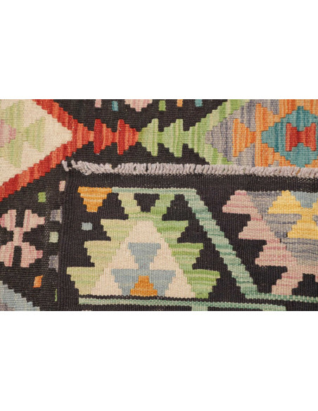 Hand Made Rug Kilim Afghanistan 177x241 Black M