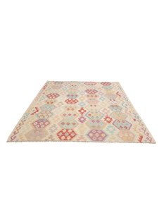 Hand Made Rug Kilim Afghanistan 189x238 Beige M 2