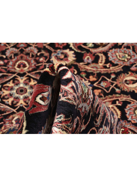 Rug Bidjar with silk Persia grey red 305x399