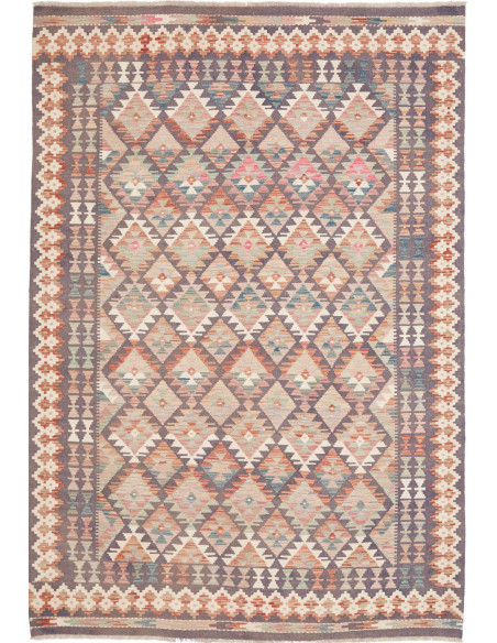 Hand Made Rug Kilim Afghanistan 169x241 Taupe G