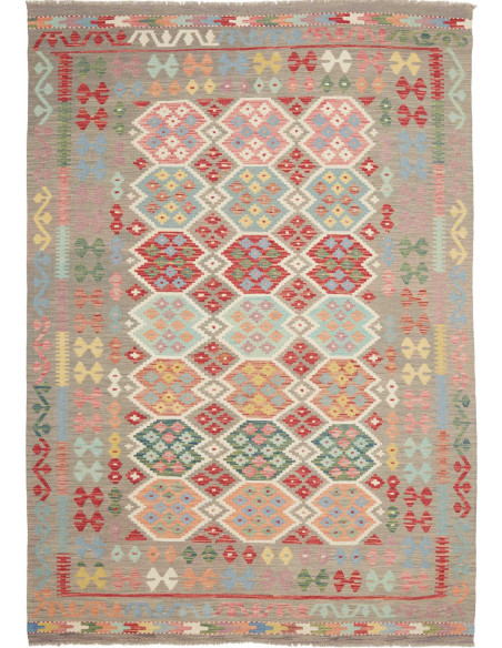 Hand Made Rug Kilim Afghanistan 174x249 Taupe M