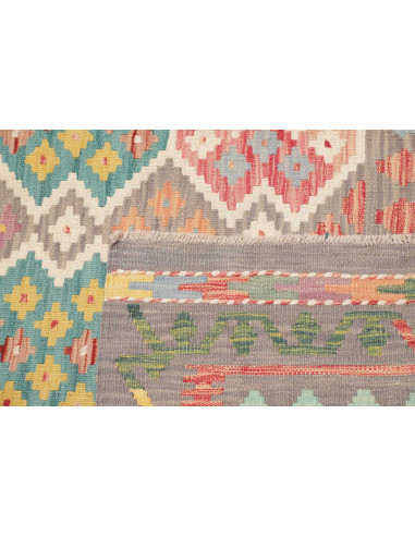 Hand Made Rug Kilim Afghanistan 173x252 Grey Mu