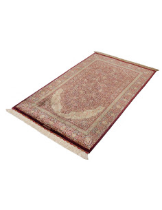 Tappeto Ghom seta Persia marrone 101x156 2