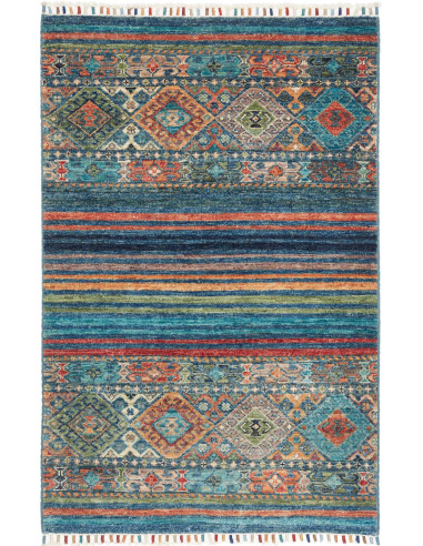 Hand Made Rug Istintia Pakistan 79x121 Petrol B