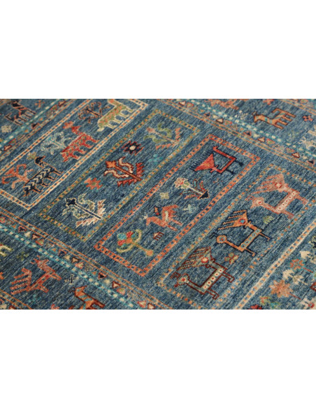 Hand Made Rug Istintia Pakistan 82x123 Blue Bei