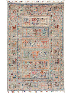 Hand Made Rug Istintia Pakistan 81x121 Grey Mul