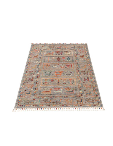 Hand Made Rug Istintia Pakistan 81x121 Grey Mul