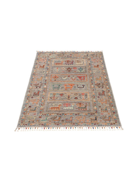 Hand Made Rug Istintia Pakistan 81x121 Grey Mul