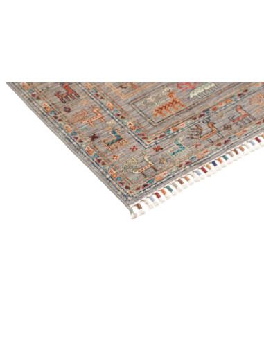 Hand Made Rug Istintia Pakistan 81x121 Grey Mul