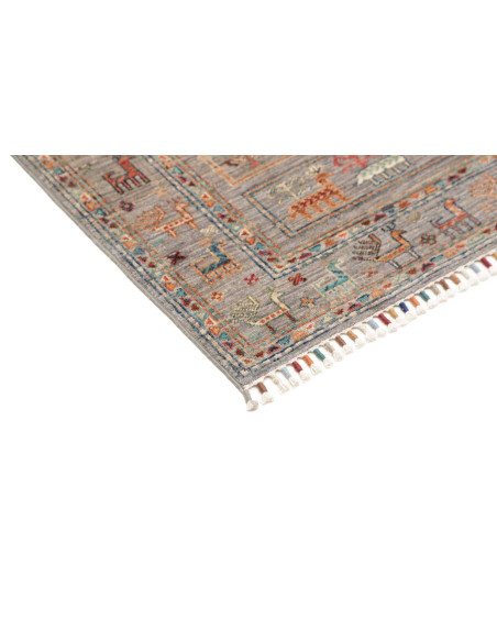 Hand Made Rug Istintia Pakistan 81x121 Grey Mul