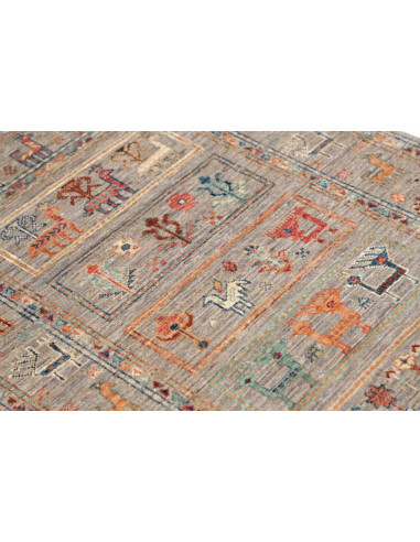 Hand Made Rug Istintia Pakistan 81x121 Grey Mul