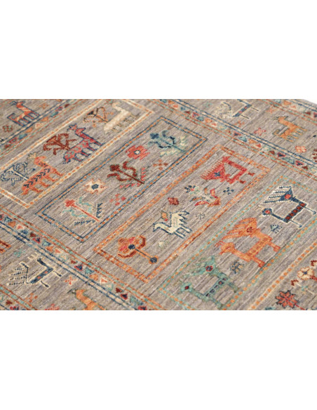 Hand Made Rug Istintia Pakistan 81x121 Grey Mul