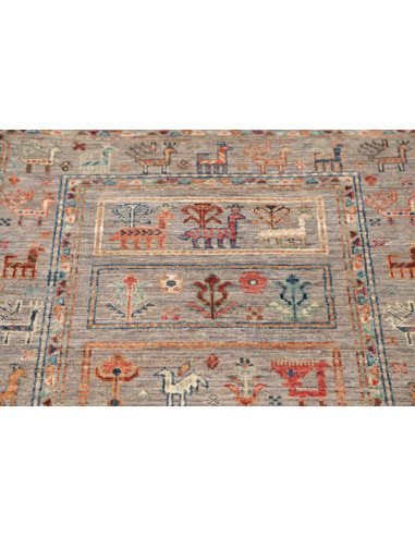 Hand Made Rug Istintia Pakistan 81x121 Grey Mul