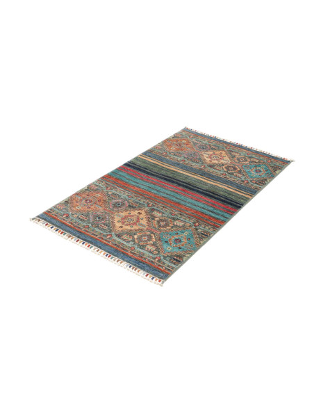 Hand Made Rug Istintia Pakistan 84x130 Petrol B