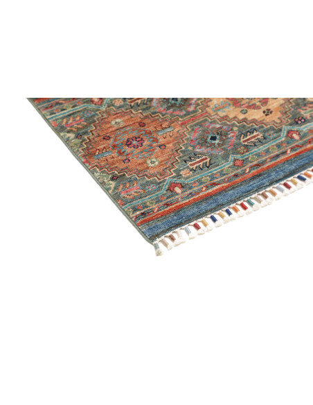 Hand Made Rug Istintia Pakistan 84x130 Petrol B