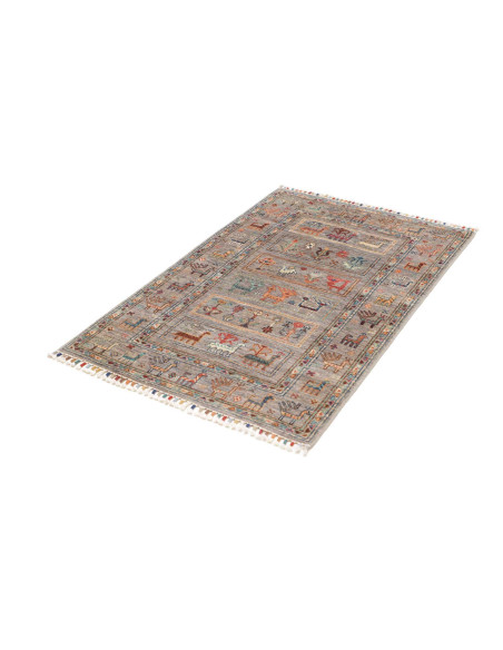 Hand Made Rug Istintia Pakistan 82x127 Gray Mul