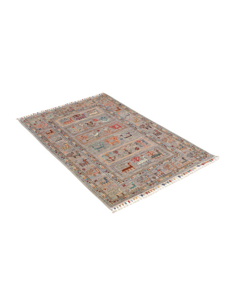 Hand Made Rug Istintia Pakistan 82x127 Gray Mul