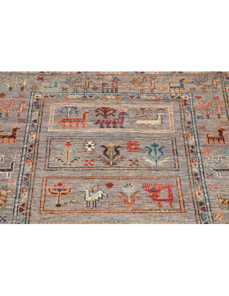 Hand Made Rug Istintia Pakistan 82x127 Gray Mul