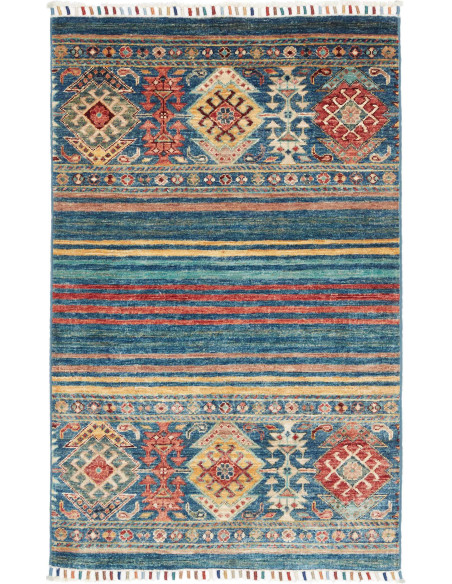 Tappeto Originale Istintia Pakistan 80x126 Blu