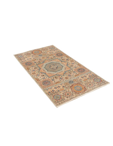 Hand Made Rug Kairo Pakistan 81x146 Rust Beige