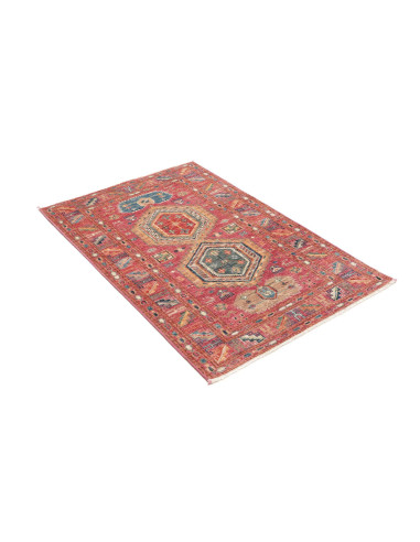 Hand Made Rug Kazak Fine Pakistan 81x124 Rust B