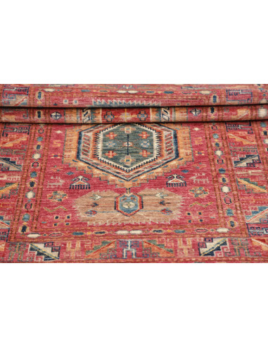Hand Made Rug Kazak Fine Pakistan 81x124 Rust B