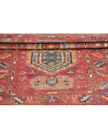 Hand Made Rug Kazak Fine Pakistan 81x124 Rust B