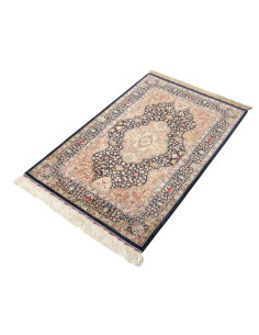 Tappeto Ghom seta Persia giallo marrone 81x121 2