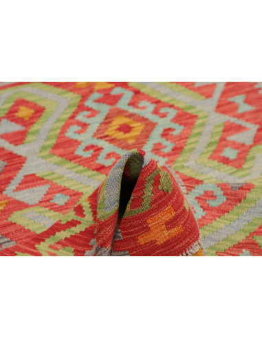 Hand Made Rug Kilim Afghanistan 102x138 Red Lig