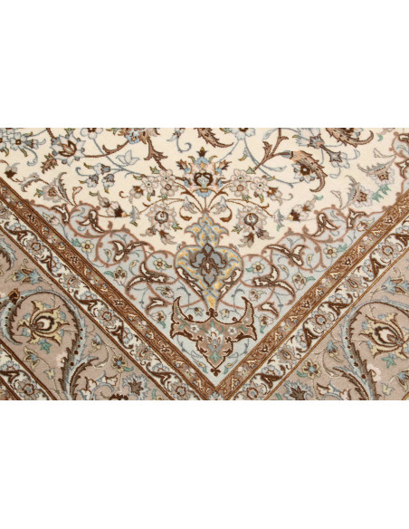 Hand Made Rug Isfahan Persia 155x240 Ivory Sand