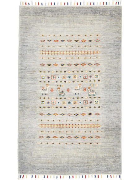Hand Made Rug Gabbeh Nova Pakistan 78x127 Gray